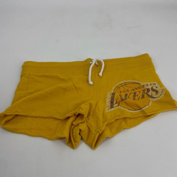 Pre-Owned LA Lakers NBA Hardwood Classics Shorts | Size L | 100% Cotton | - Picture 2 of 5